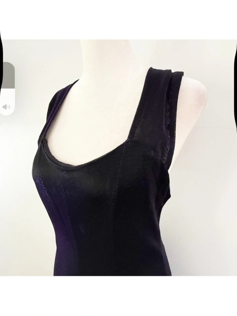 Vtg Women 90s Iridescent Purple Maxi Dress Sz 12 Fairy‎ Grunge Whimsigoth Event
